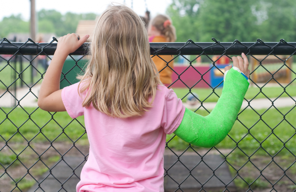 Young Girl with a broken arm