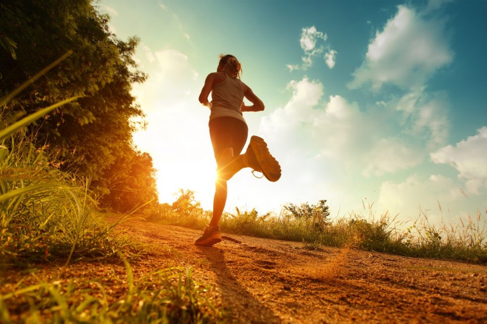runner at daylight