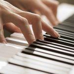 Playing the piano